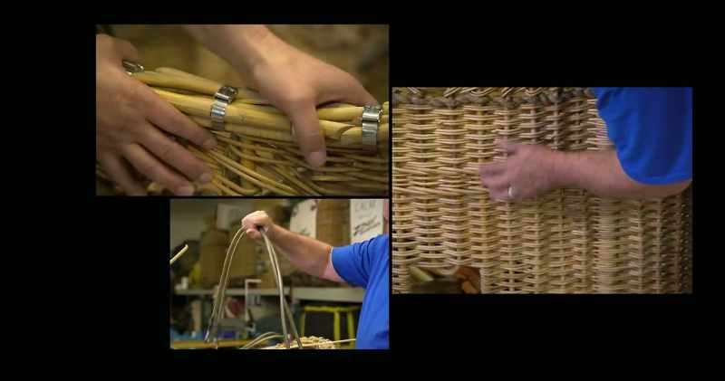 Traditionally, they're woven from wicker