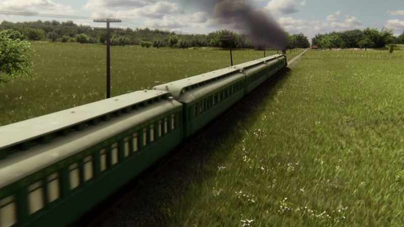 (train chugging)