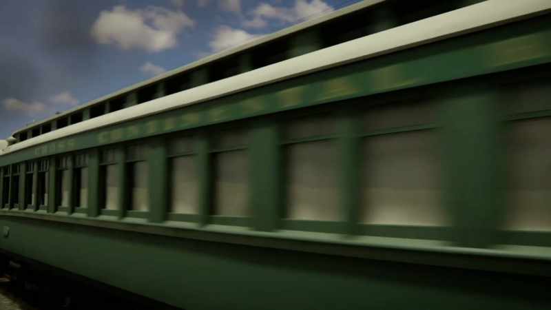 (train rumbles)
