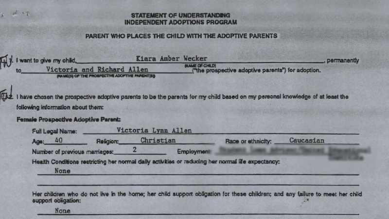 [Tranda] I signed the adoption paperwork