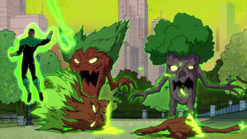 [tree monsters groaning]