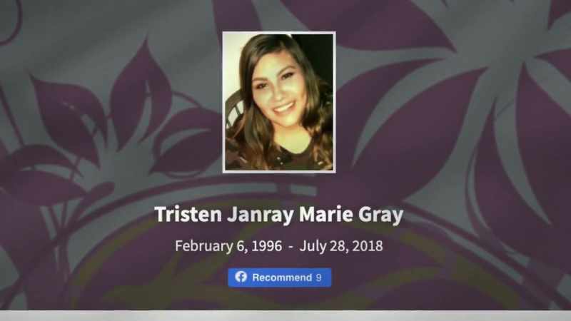 Tristan was killed in Billing, she was hit and run