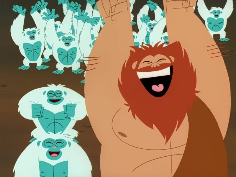 (TRIUMPHANT MUSIC PLAYING)