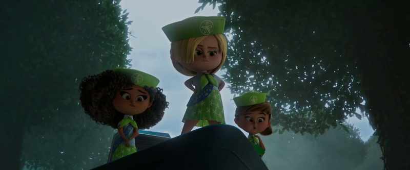 [Troop girl] It's not just a turtle. -[screams]