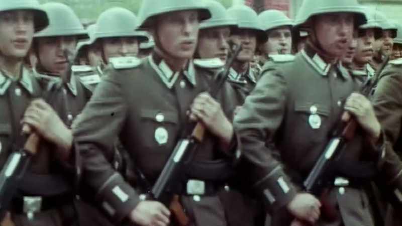 [TROOPS MARCHING]
