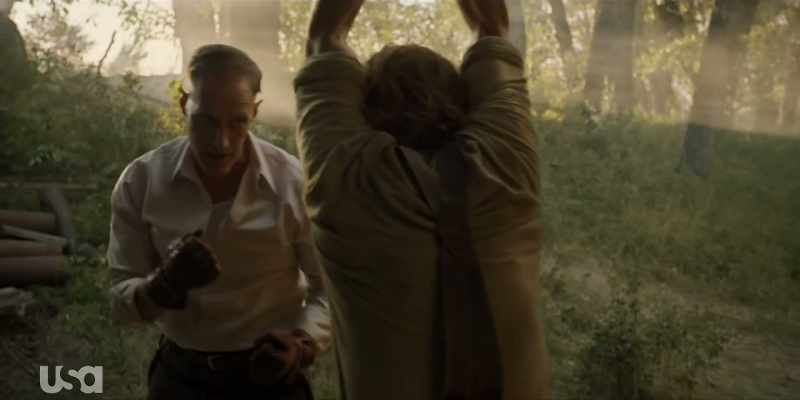 Trouble in town. Some cowboy shot Sam Riley
