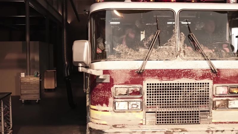(truck beeping)