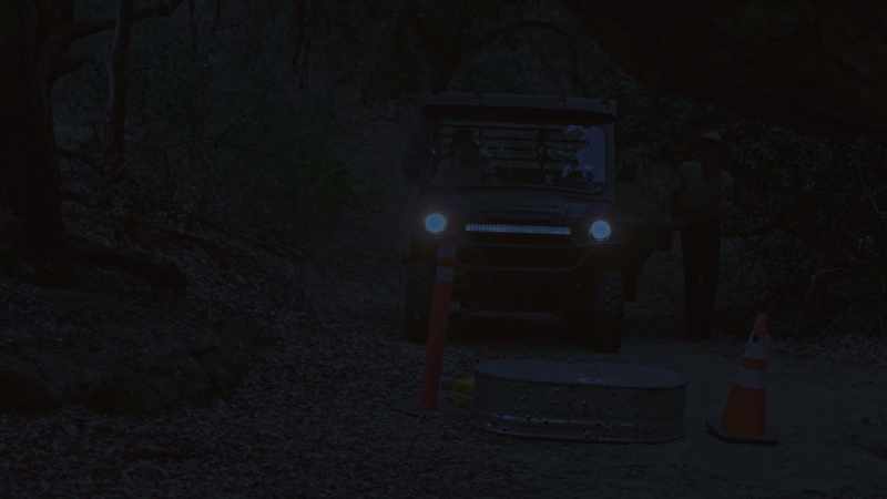 (truck door opening)