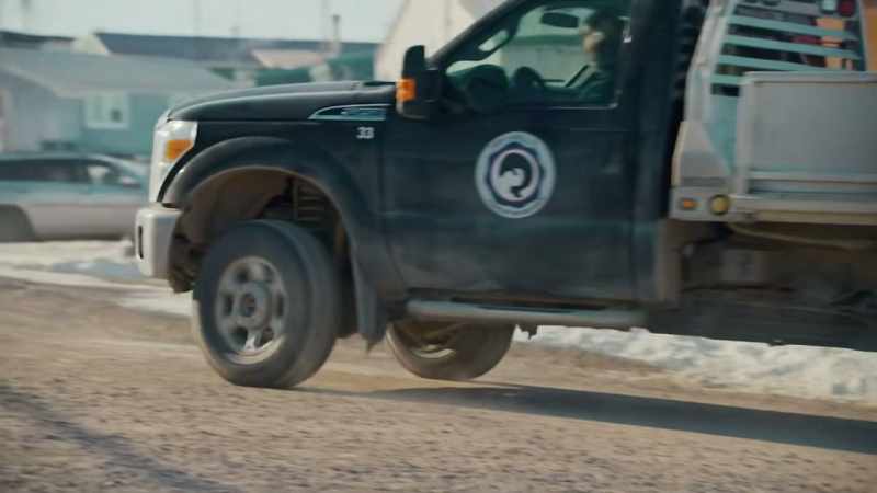 (truck driving)
