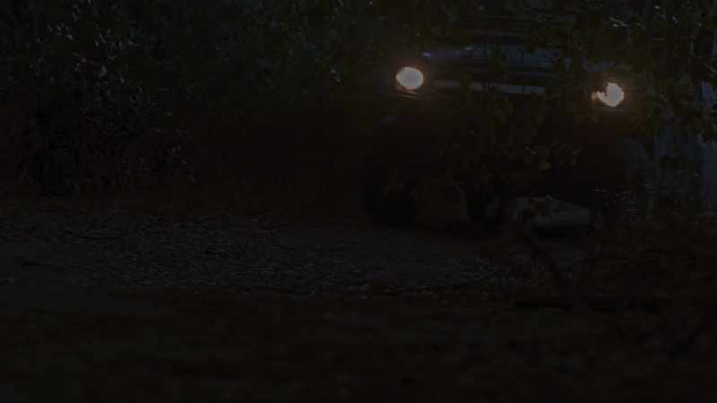 (truck engine running) (dramatic music)