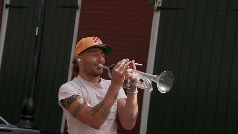 [ Trumpet plays ]