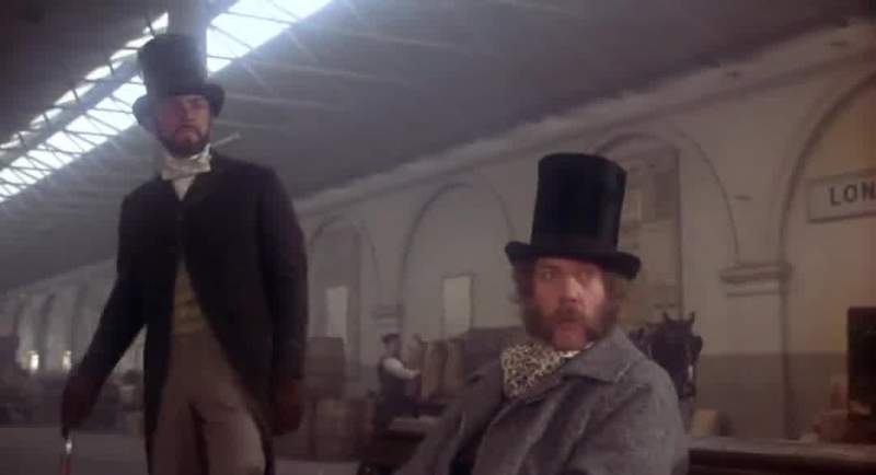 Trying to rob a moving train