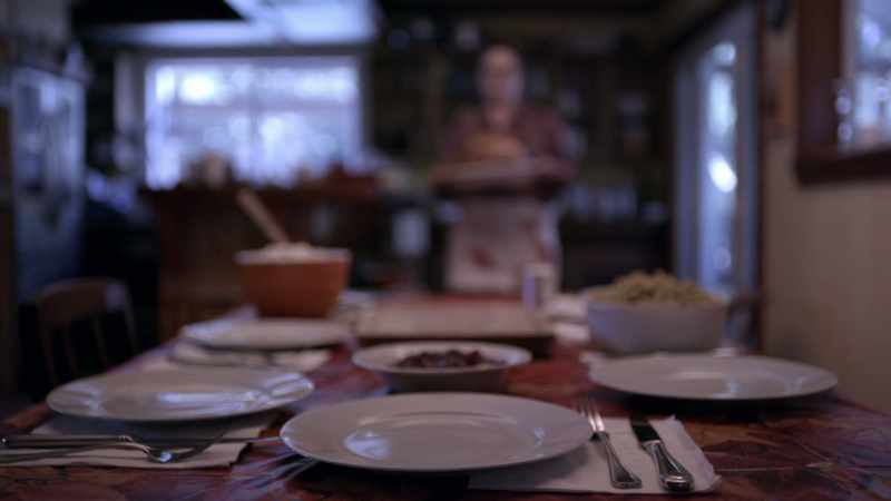 Turkey and potatoes. We had pies in the oven