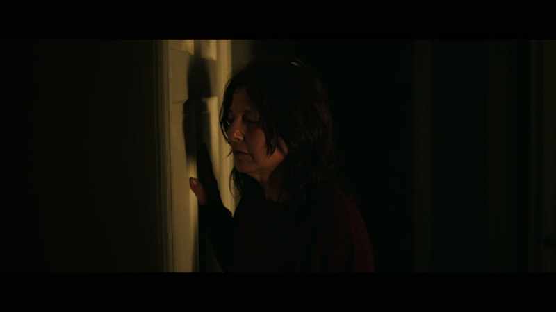 [turning doorknob]