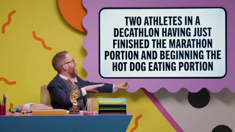 Two athletes in a decathlon