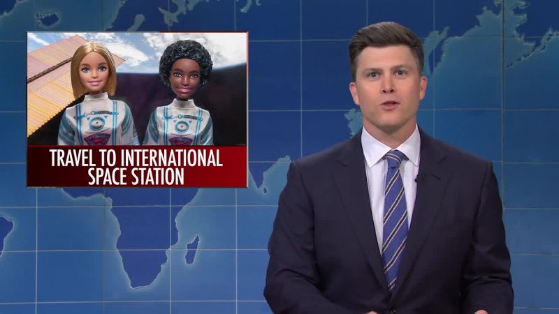 Two Barbie dolls were launched into space for the first time ever
