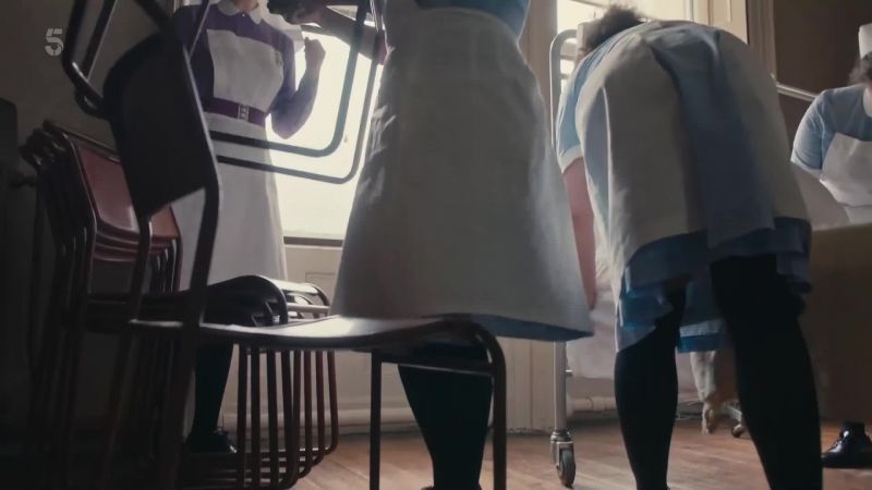 Two chairs over there, not too close