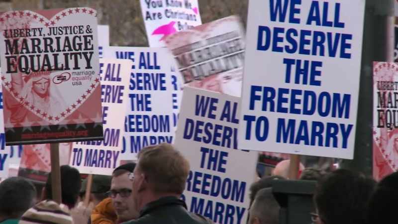 Two, four, six, eight! God does not discriminate!