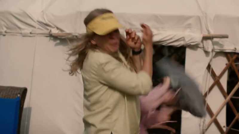 Two full-grown women fighting