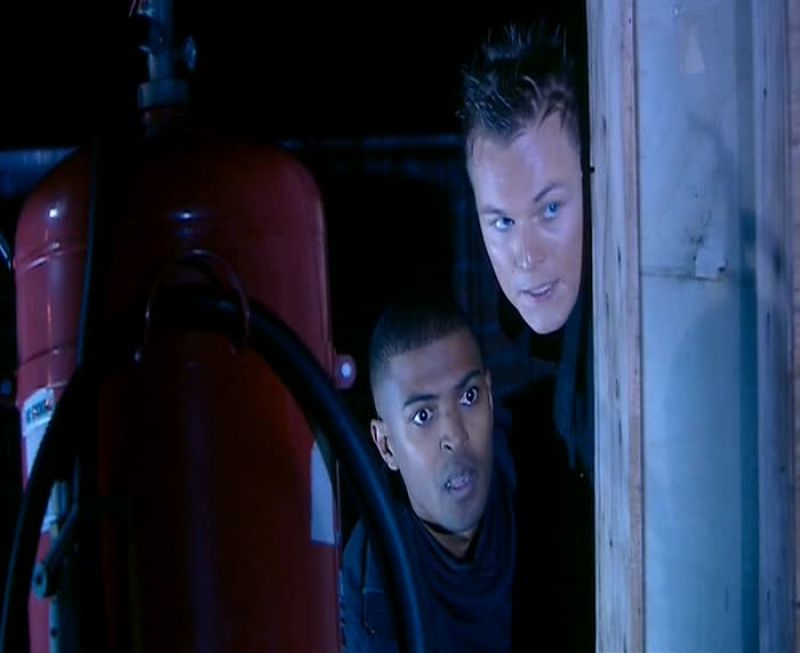 Two guards. We can take them