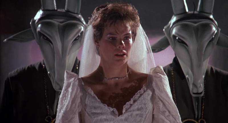 Two to one that's Enid Borden's wedding dress