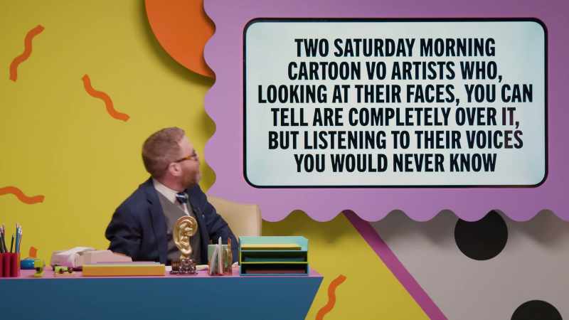 Two Saturday morning cartoon VO artists