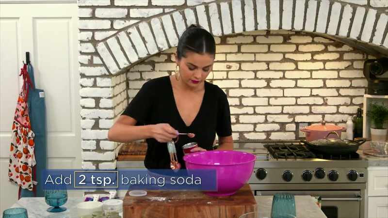 Two teaspoons of baking soda