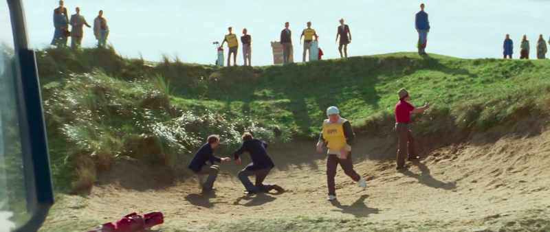 Two trespassers, one with a red shirt. - What you doing, cliff?