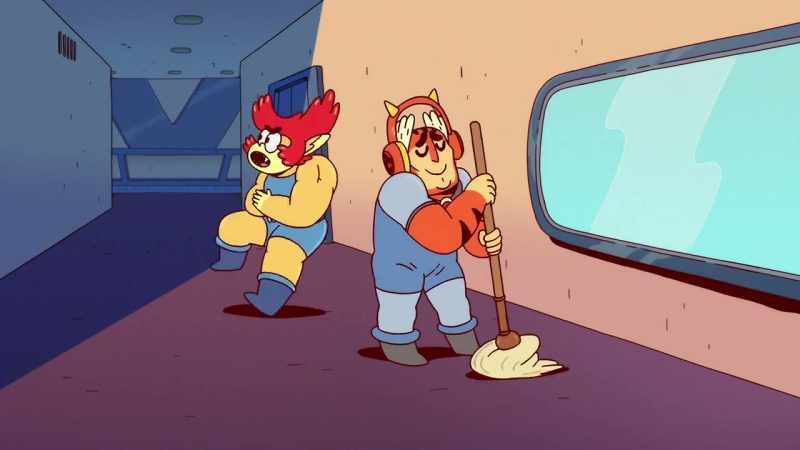 Tygra, we're under attack by robots. -[grunting]