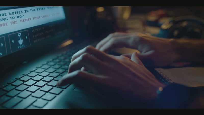 TYPING ON KEYBOARD, VIDEO GAME SOUNDS