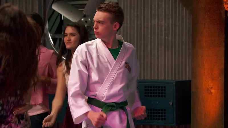 UH, EXCUSE ME, LADIES. TRAINING FOR MY BROWN BELT HERE