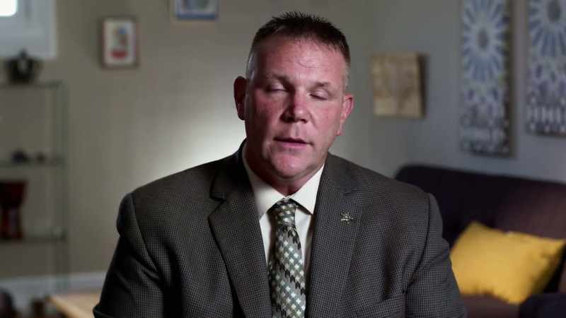 Uh, Mr. Bott is shown in the video looking up