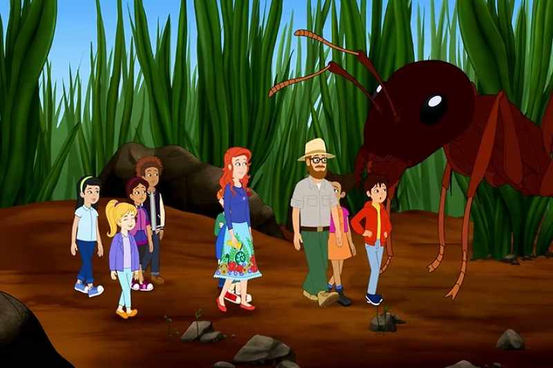 Uh, Ms. Frizzle? -[remote beeps]