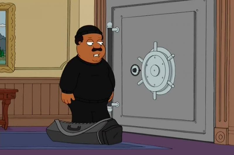 Uh-oh. It's a combination lock