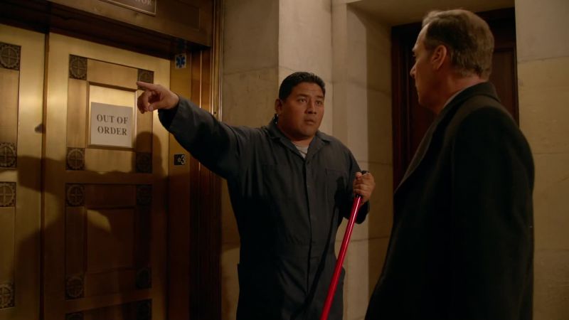 Uh, service elevator down the hall