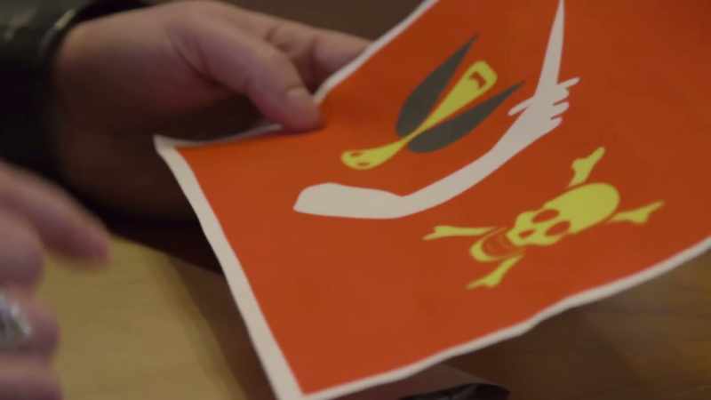 Uh. This was actually one of their flags?