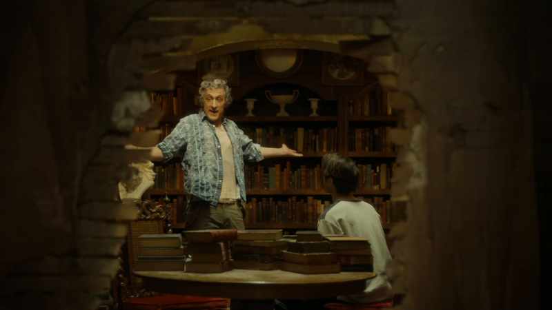 Uh, uh, we found a secret library in Long Beach