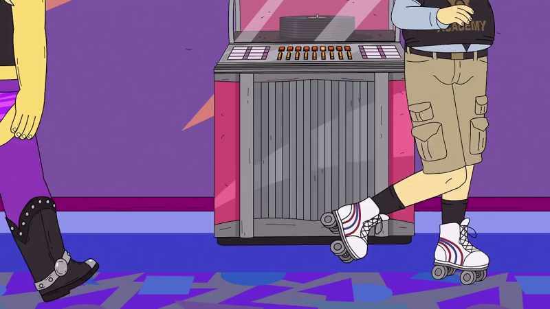Uhh. Uhh.[ Clangs, record needle scratches ]