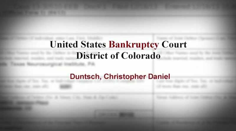 Ultimately, he does end up filing for bankruptcy