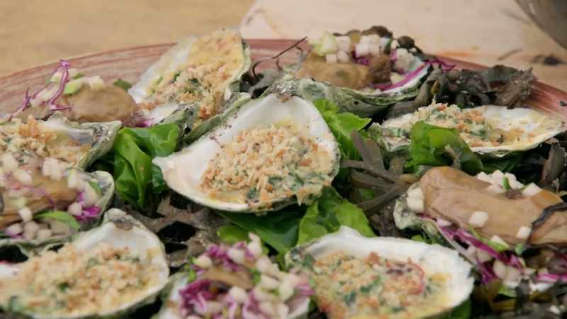 Um, oysters Rockefeller, um