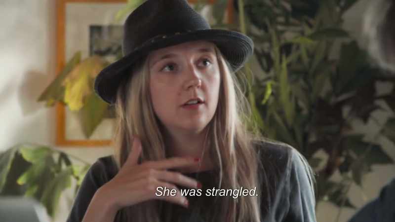 Um, uh, she was a prostitute