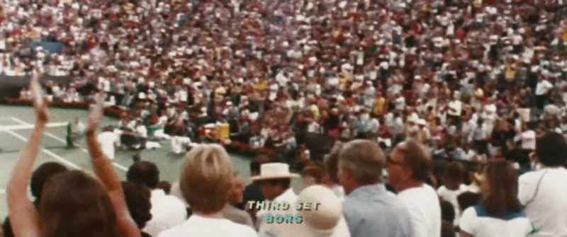 UMPIRE: Game and third set to Borg, 7-6