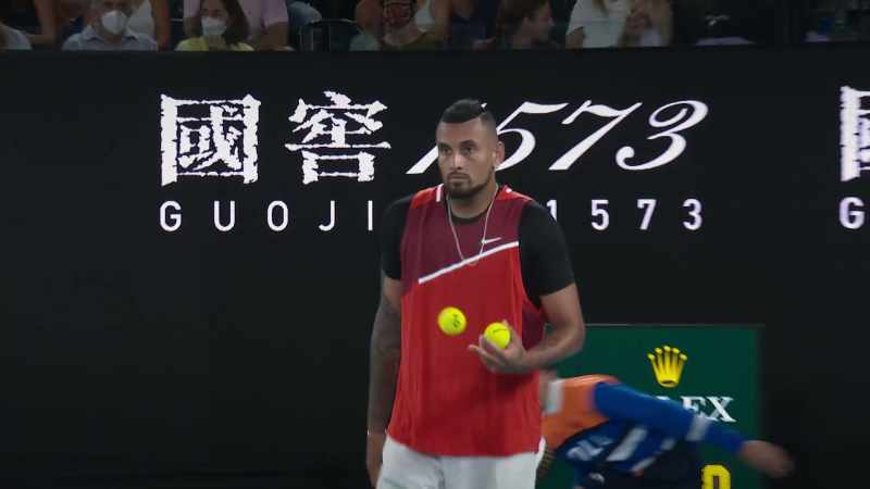 [umpire] Nick Kyrgios to serve