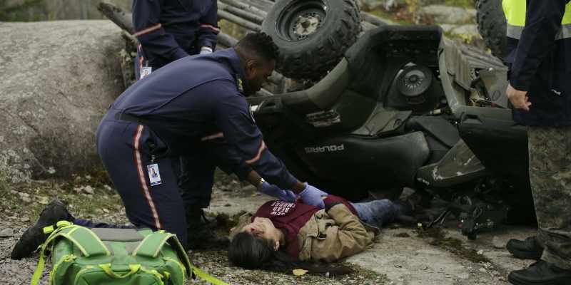 Unconscious. Head injury