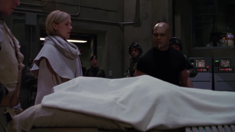 (undistorted) Teal'c, it is with great sorrow that I return
