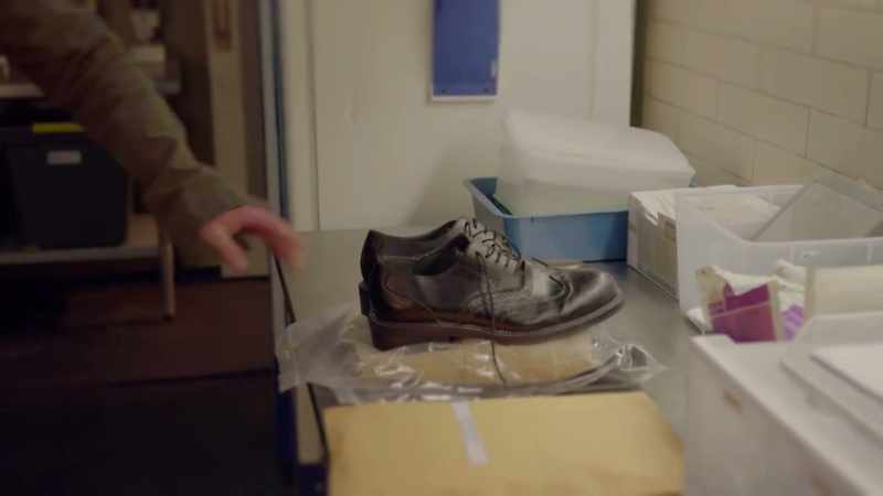 Unfortunately, he didn't realize that the shoes he put
