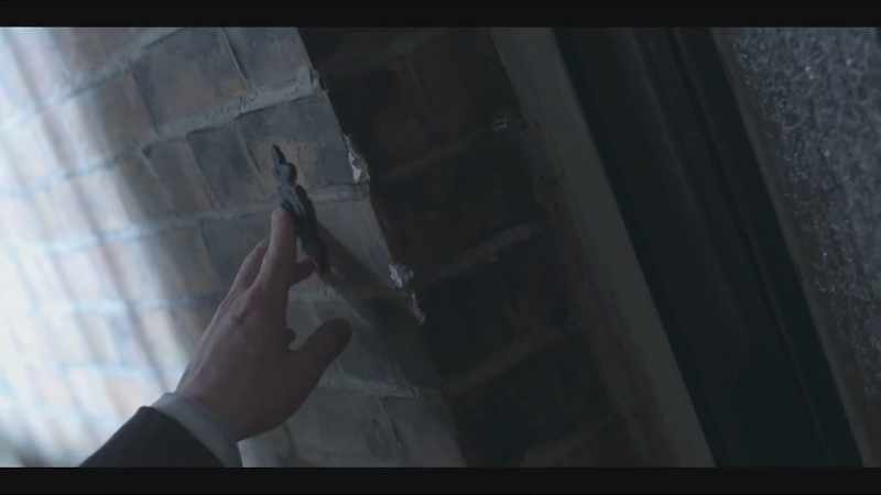 [unlocks and opens door