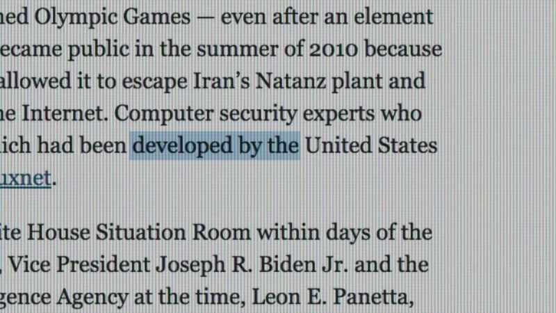 Unnamed officials told the paper