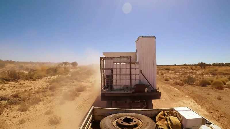 Up ahead, 100km of bone-jarring, corrugated dust track