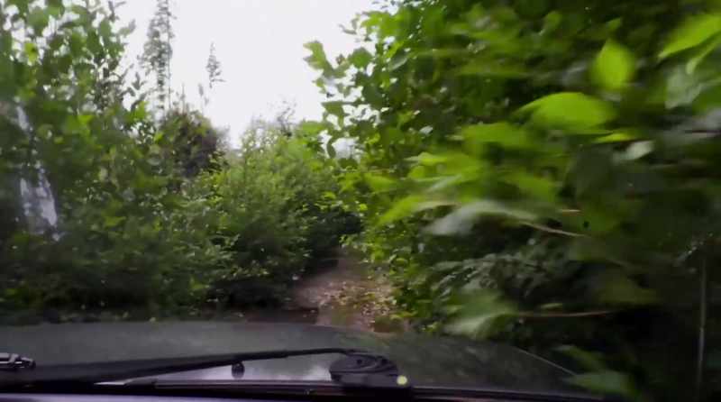 Up this hill here